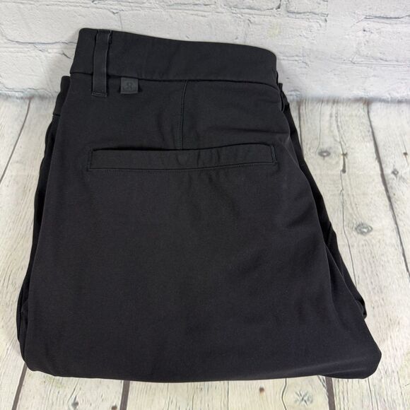 Lululemon Commission Pant Slim 34" Men Size 32x31 Black Stretch Chino ABC Preppy - Picture 2 of 15